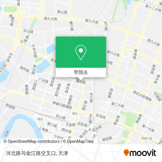 河北路与金江路交叉口地图