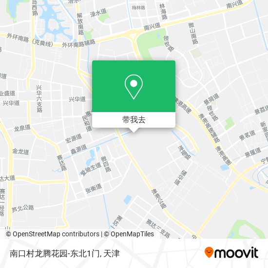 南口村龙腾花园-东北1门地图