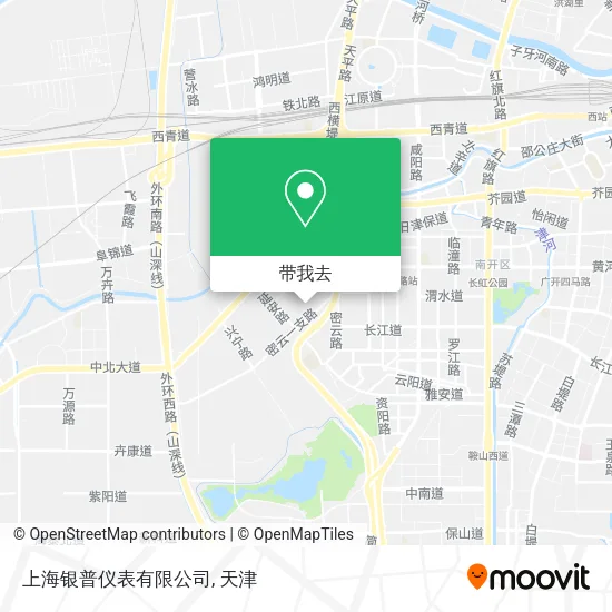 上海银普仪表有限公司地图