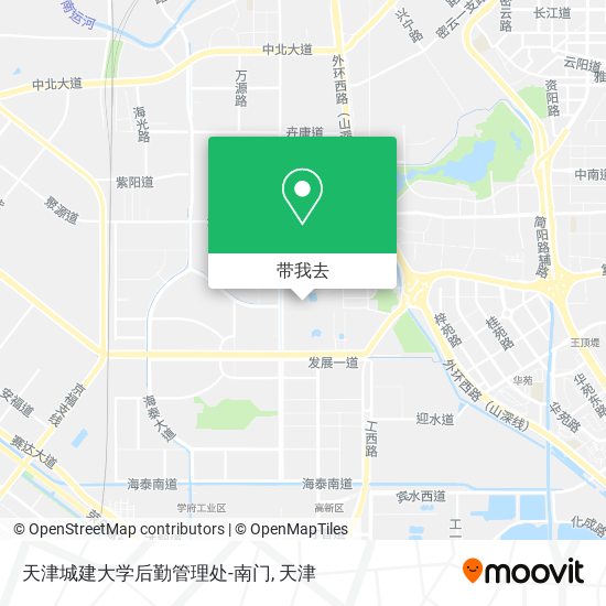 天津城建大学后勤管理处-南门地图