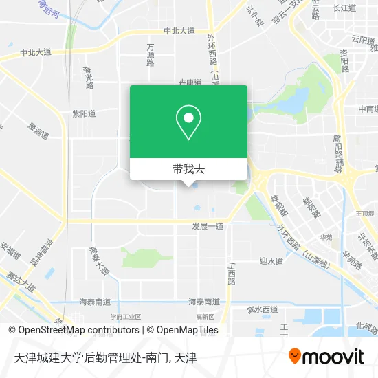 天津城建大学后勤管理处-南门地图