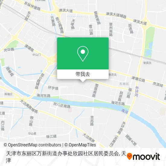 天津市东丽区万新街道办事处欣园社区居民委员会地图