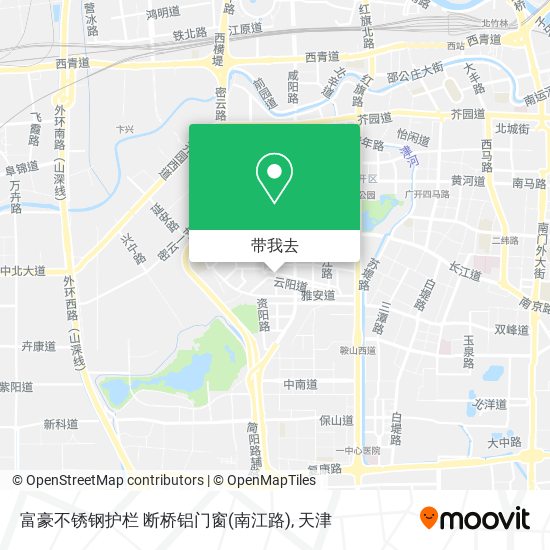 富豪不锈钢护栏 断桥铝门窗(南江路)地图