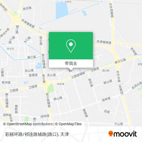 彩丽环路/祁连路辅路(路口)地图