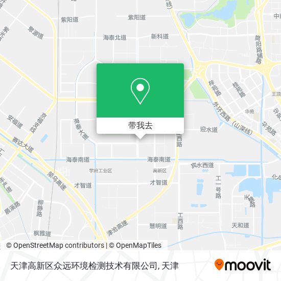 天津高新区众远环境检测技术有限公司地图