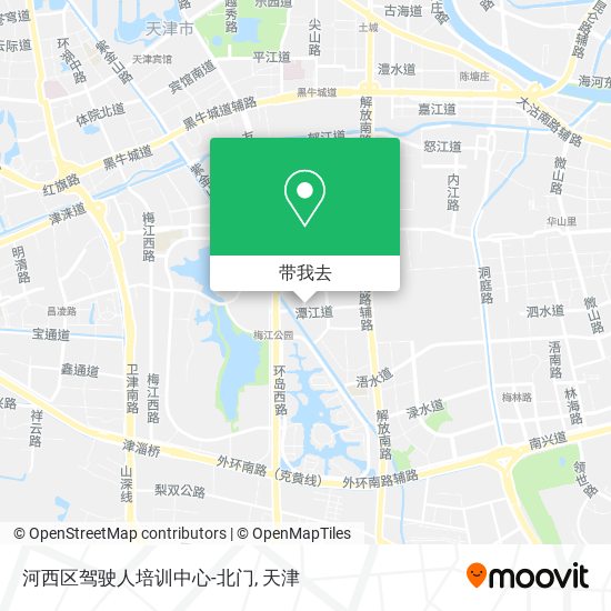 河西区驾驶人培训中心-北门地图
