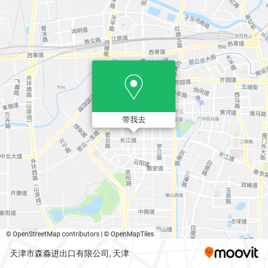 天津市森淼进出口有限公司地图