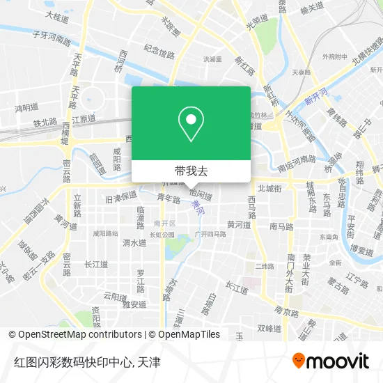 红图闪彩数码快印中心地图