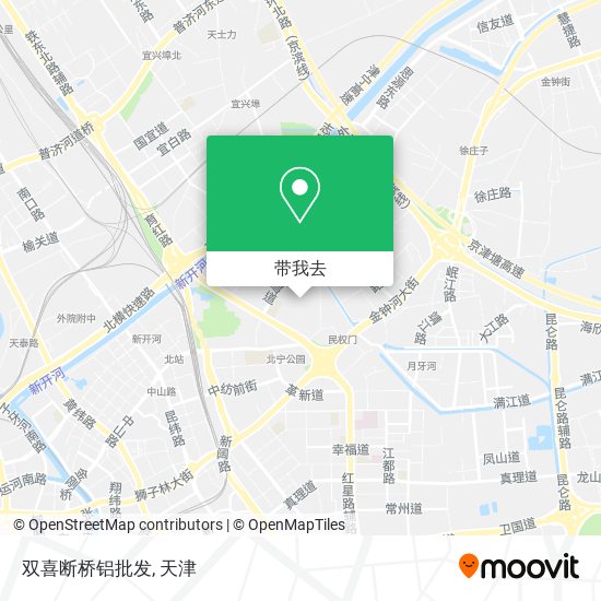 双喜断桥铝批发地图