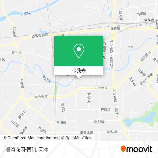 澜湾花园-西门地图