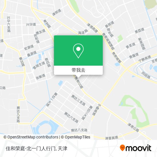 佳和荣庭-北一门人行门地图