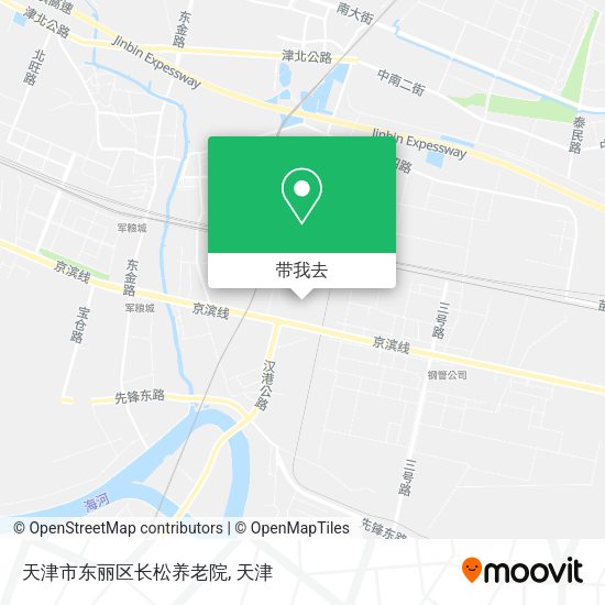 天津市东丽区长松养老院地图