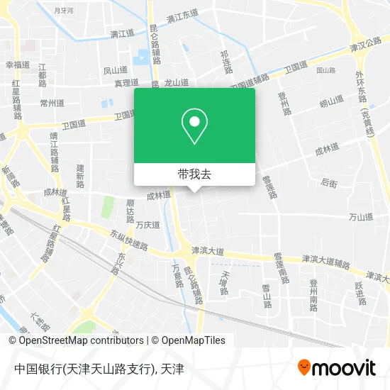 中国银行(天津天山路支行)地图