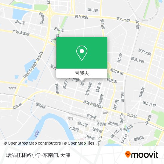 塘沽桂林路小学-东南门地图