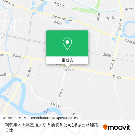 钢管集团天津杰迪罗斯石油装备公司(津塘公路辅路)地图
