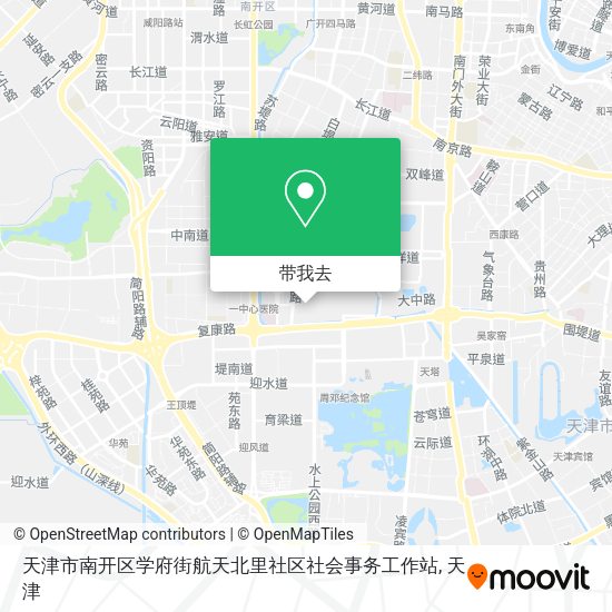 天津市南开区学府街航天北里社区社会事务工作站地图