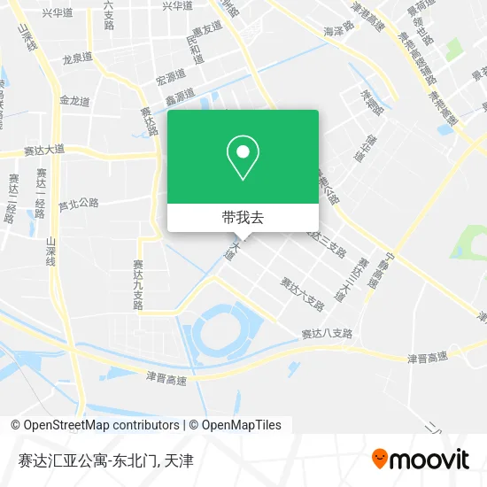 赛达汇亚公寓-东北门地图