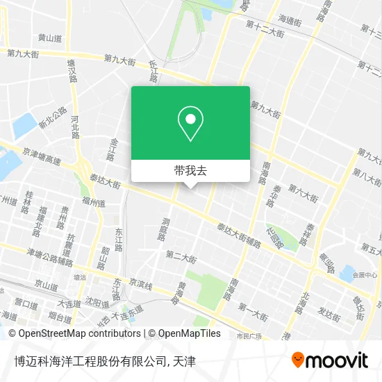博迈科海洋工程股份有限公司地图