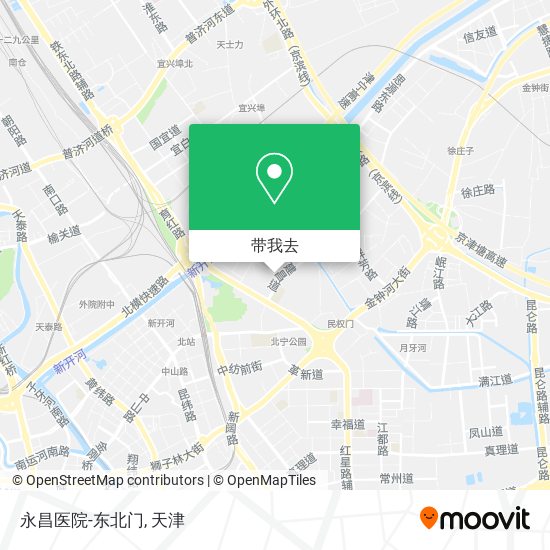 永昌医院-东北门地图