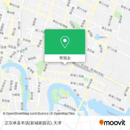 正宗单县羊汤(新城家园店)地图
