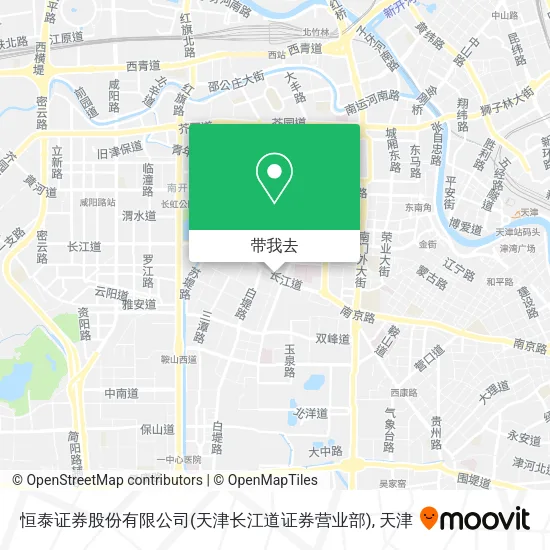 恒泰证券股份有限公司(天津长江道证券营业部)地图