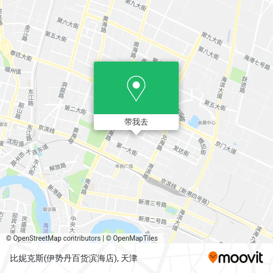 比妮克斯(伊势丹百货滨海店)地图