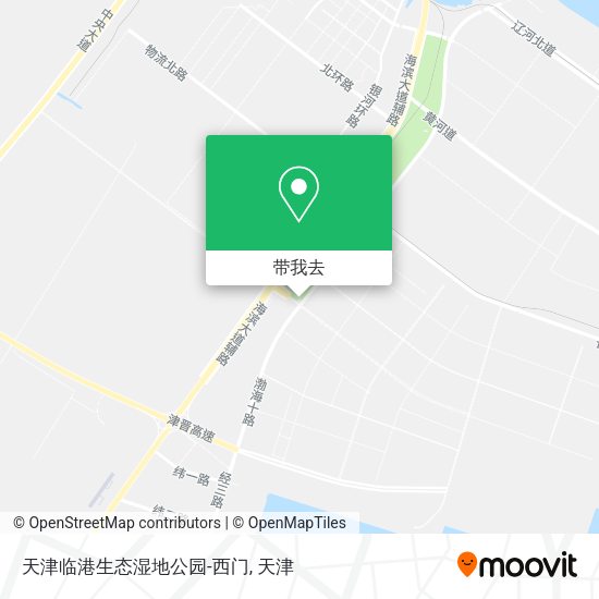 天津临港生态湿地公园-西门地图