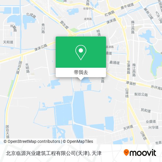 北京临源兴业建筑工程有限公司(天津)地图