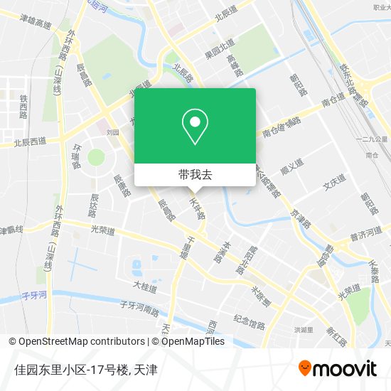 佳园东里小区-17号楼地图
