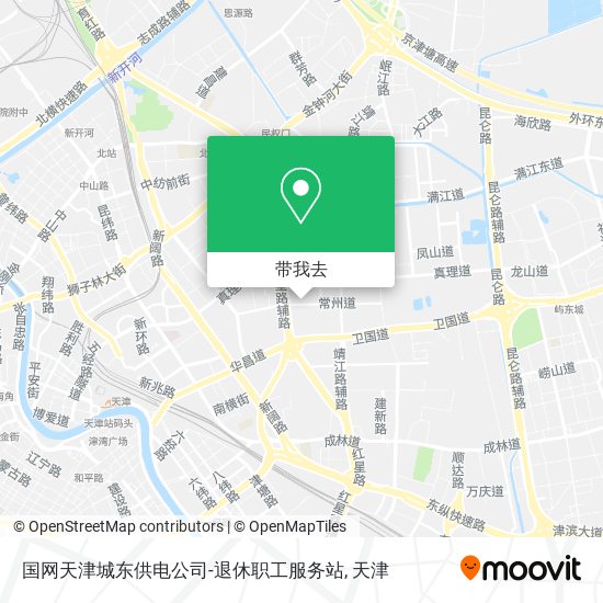 国网天津城东供电公司-退休职工服务站地图