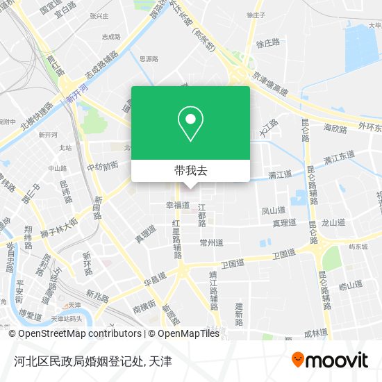 河北区民政局婚姻登记处地图