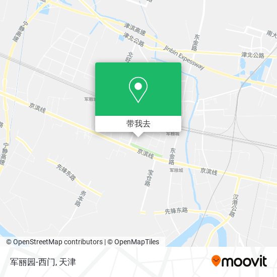 军丽园-西门地图