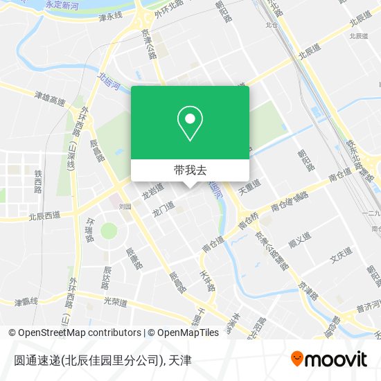 圆通速递(北辰佳园里分公司)地图