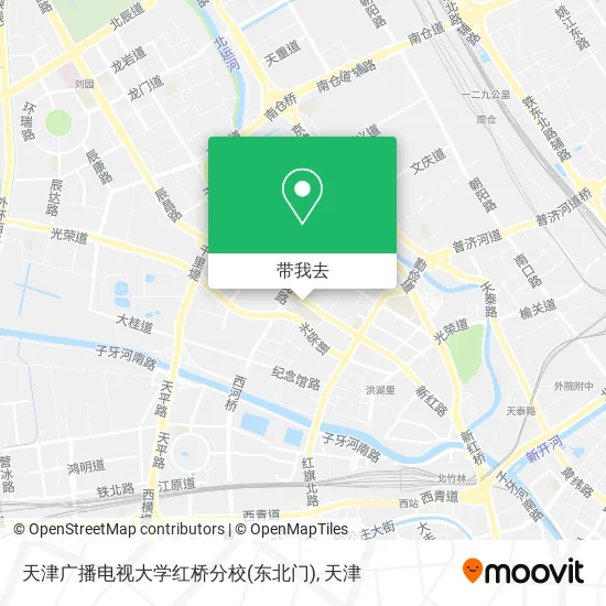 天津广播电视大学红桥分校(东北门)地图