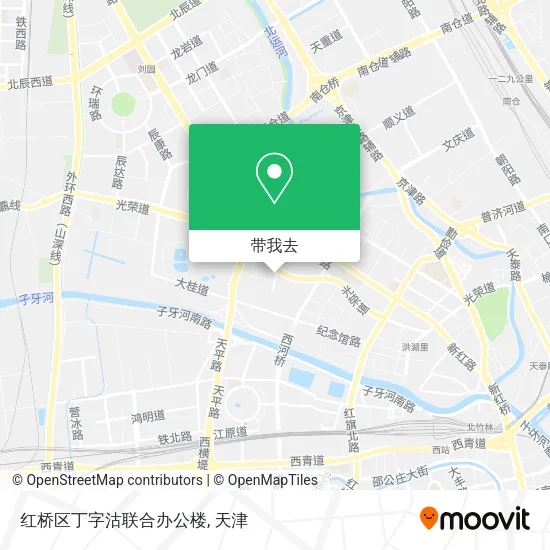 红桥区丁字沽联合办公楼地图
