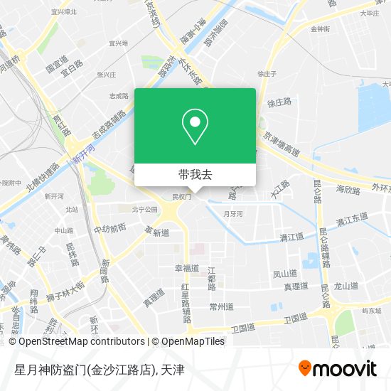 星月神防盗门(金沙江路店)地图