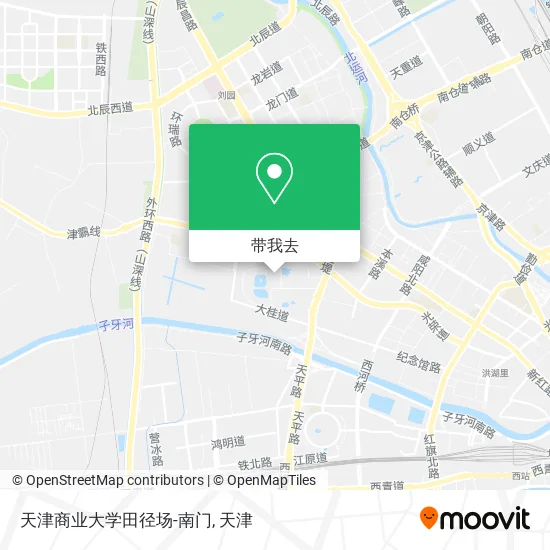 天津商业大学田径场-南门地图