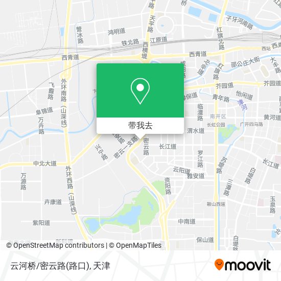 云河桥/密云路(路口)地图