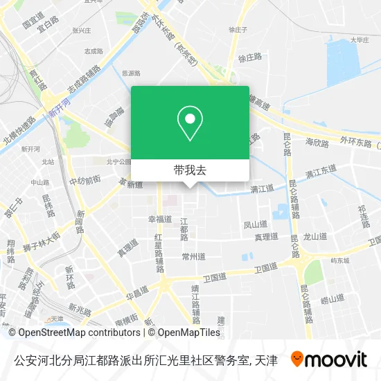 公安河北分局江都路派出所汇光里社区警务室地图