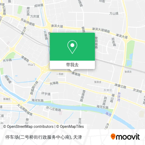 停车场(二号桥街行政服务中心南)地图