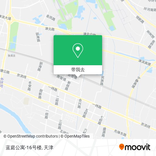 蓝庭公寓-16号楼地图