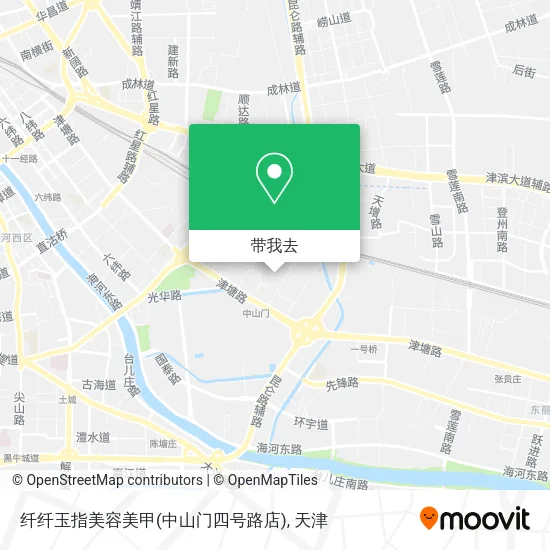 纤纤玉指美容美甲(中山门四号路店)地图