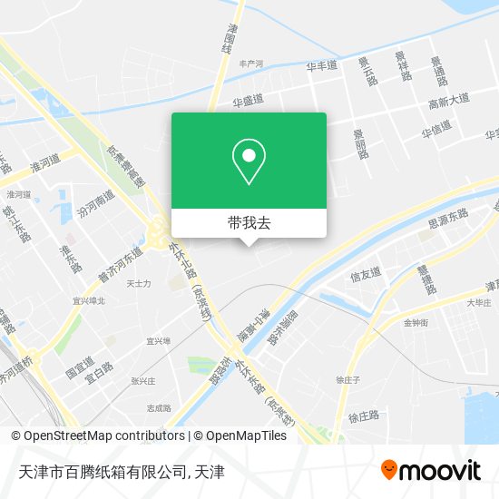 天津市百腾纸箱有限公司地图