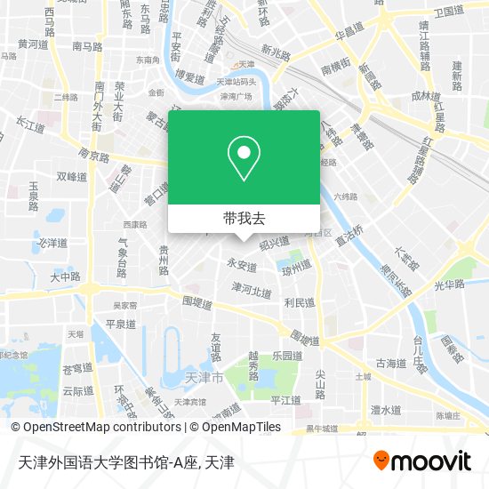 天津外国语大学图书馆-A座地图