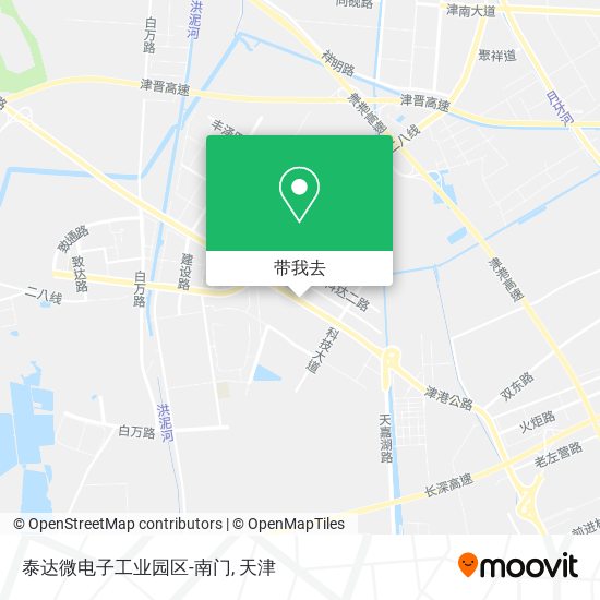 泰达微电子工业园区-南门地图