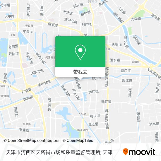 天津市河西区天塔街市场和质量监督管理所地图