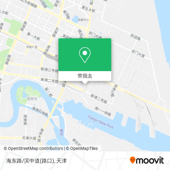 海东路/滨中道(路口)地图