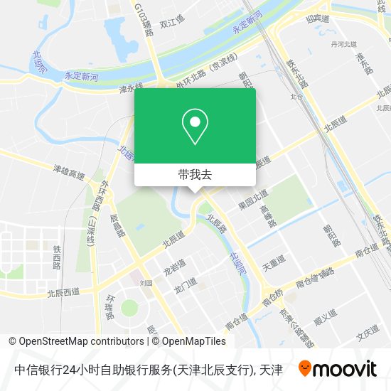 中信银行24小时自助银行服务(天津北辰支行)地图