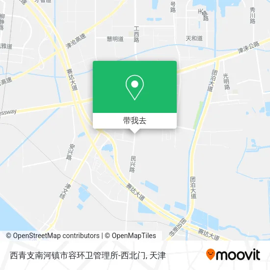 西青支南河镇市容环卫管理所-西北门地图