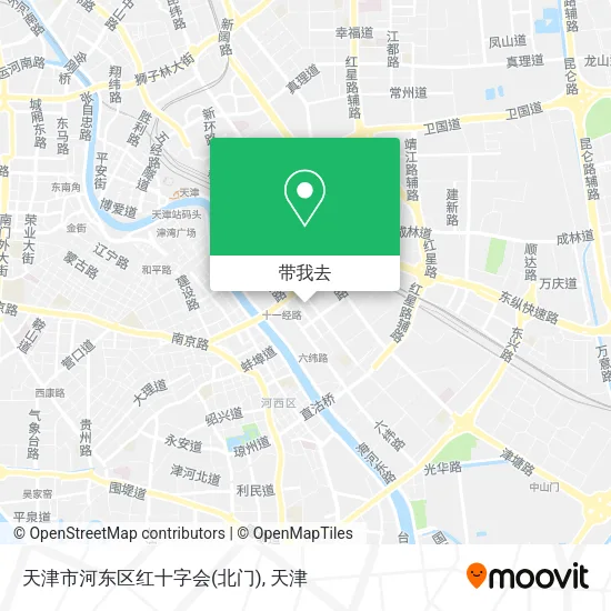 天津市河东区红十字会(北门)地图